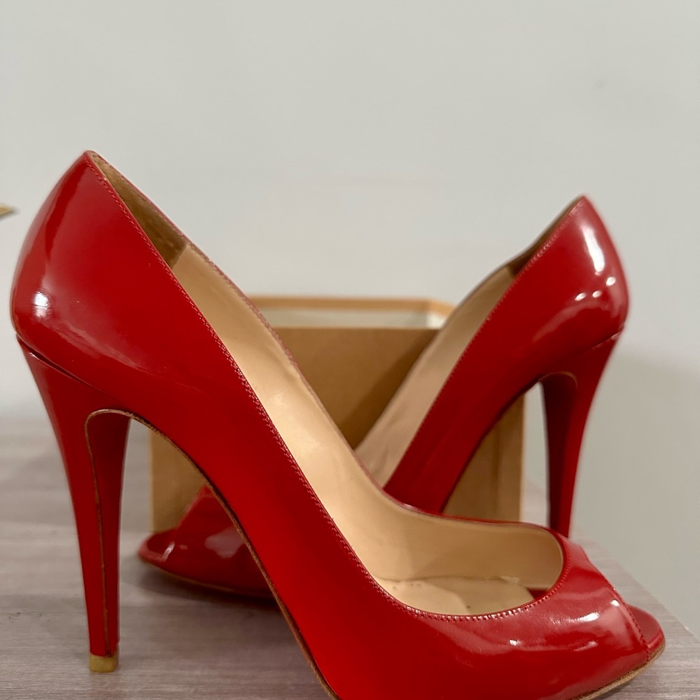 Christian Louboutin Red Patent Leather Heels